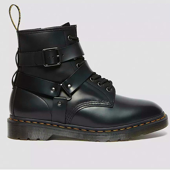 Dr. Martens Cristofor Leather Harness Lace Up Black boots main image 7